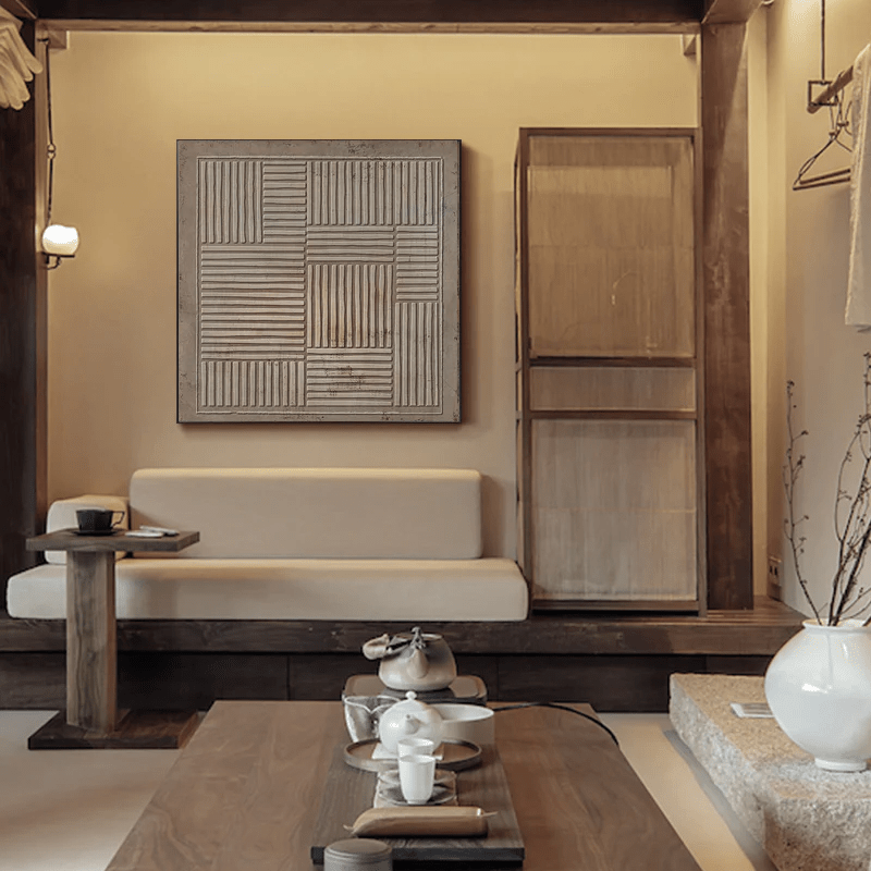 Wabi - Sabi 3D Textured Abstract Wall Art EC0100 - Viral Wall Art